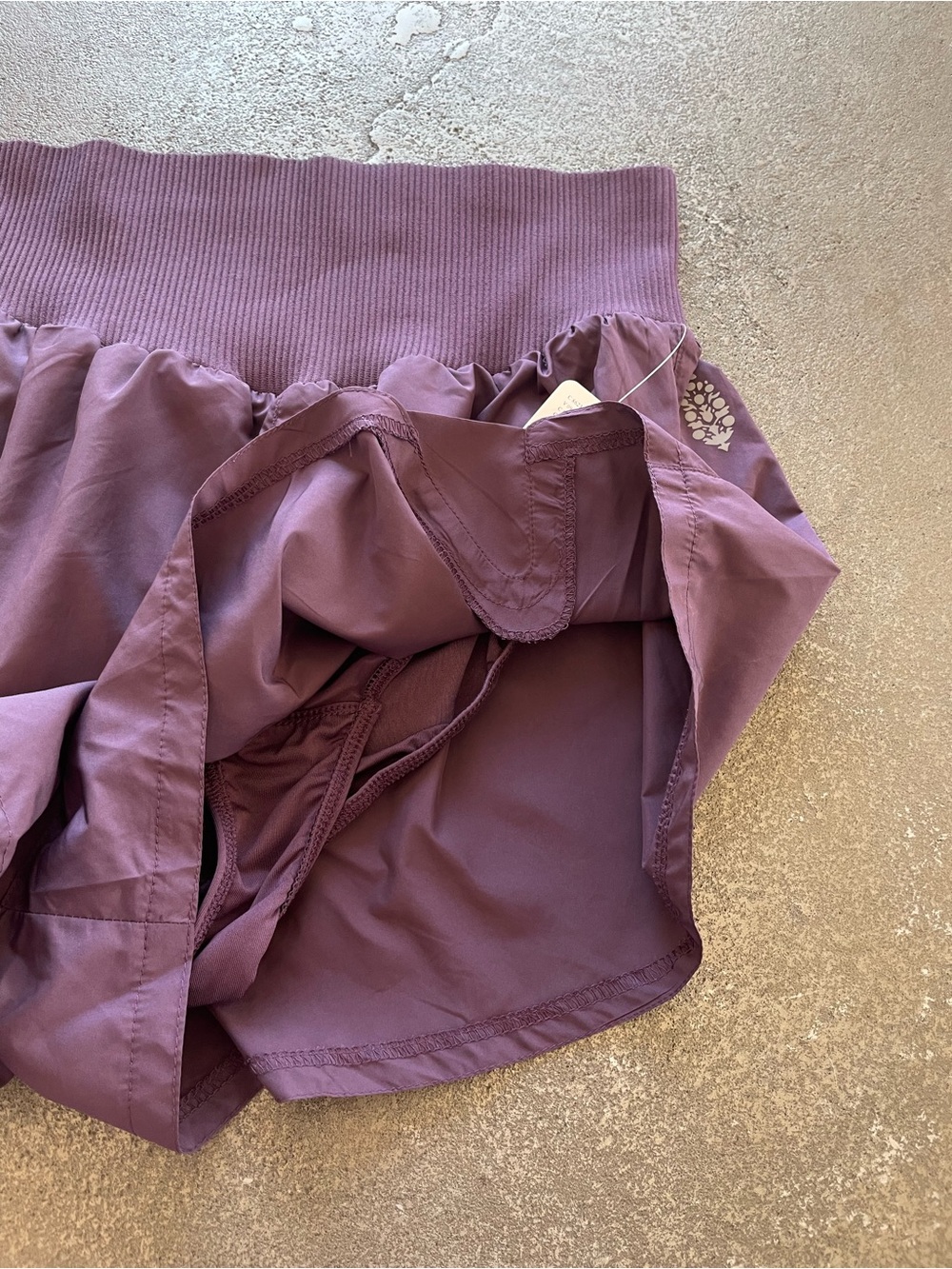 Free People Carpe Diem Purple Flow Shorts - Picture 5 of 7